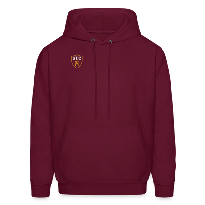 Men's Hoodie Saint Castle - burgundy