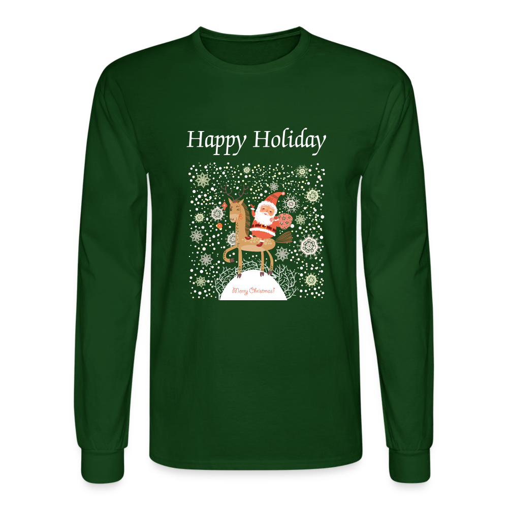 Men's Long Sleeve T-Shirt - forest green