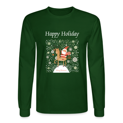 Men's Long Sleeve T-Shirt - forest green