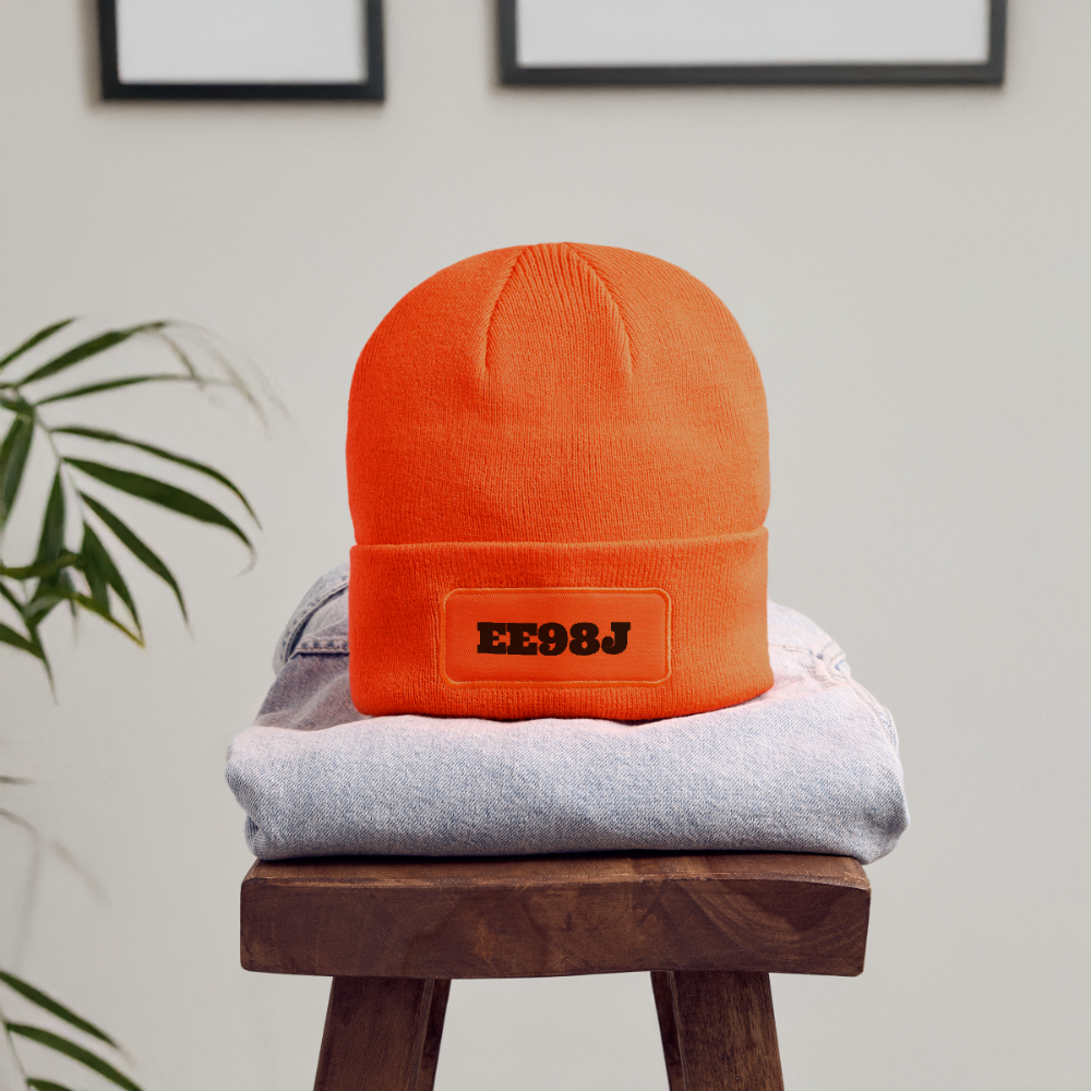 Patch Beanie - neon orange