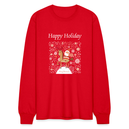 Men's Long Sleeve T-Shirt - red