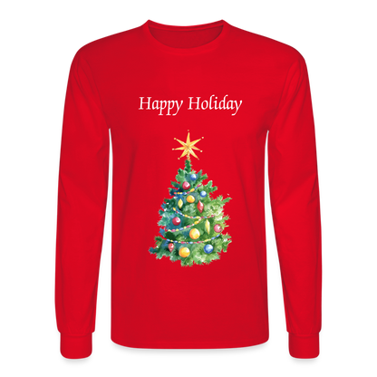 Men's Long Sleeve T-Shirt - red