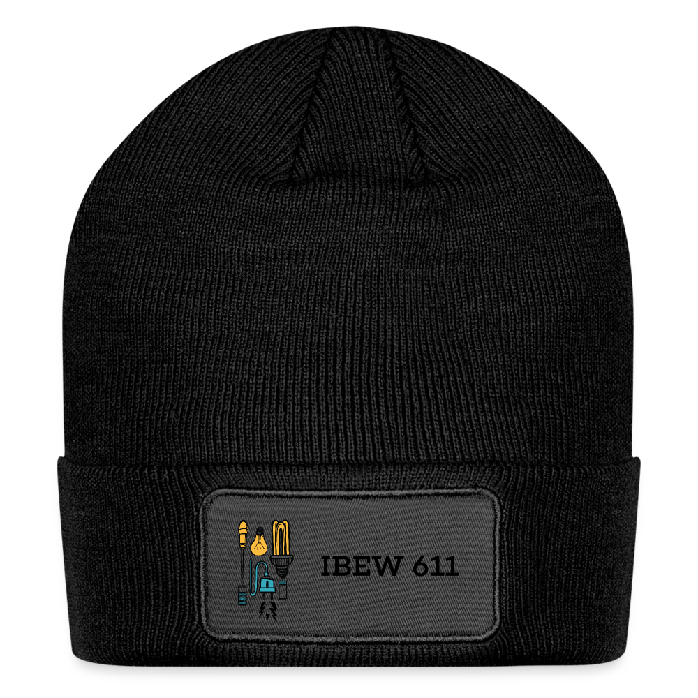 Patch Beanie - black