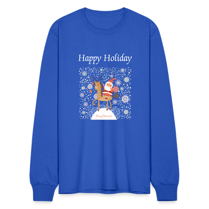 Men's Long Sleeve T-Shirt - royal blue