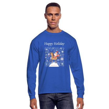 Men's Long Sleeve T-Shirt - royal blue