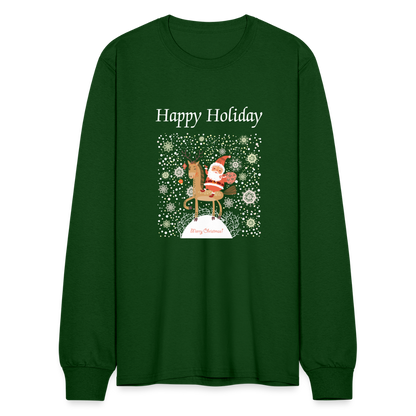 Men's Long Sleeve T-Shirt - forest green