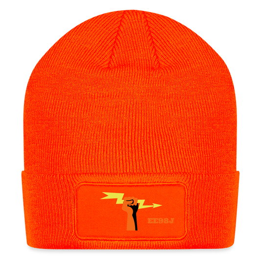 Patch Beanie - neon orange