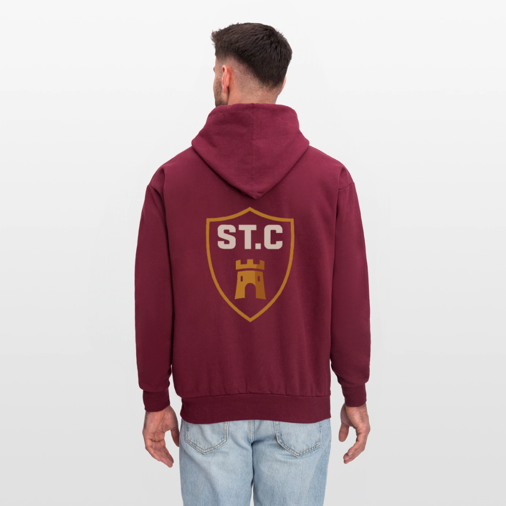 Men's Hoodie Saint Castle - burgundy