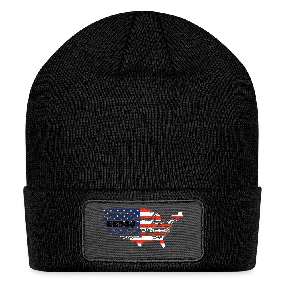 Patch Beanie - black