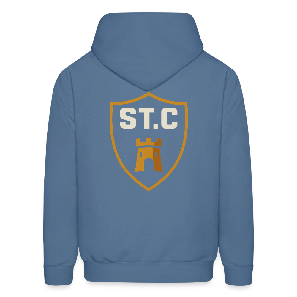 Men's Hoodie Saint Castle - denim blue