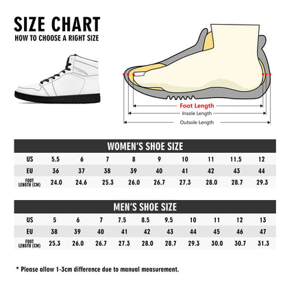 Womens Black High Top Leather Sneakers St.Castle