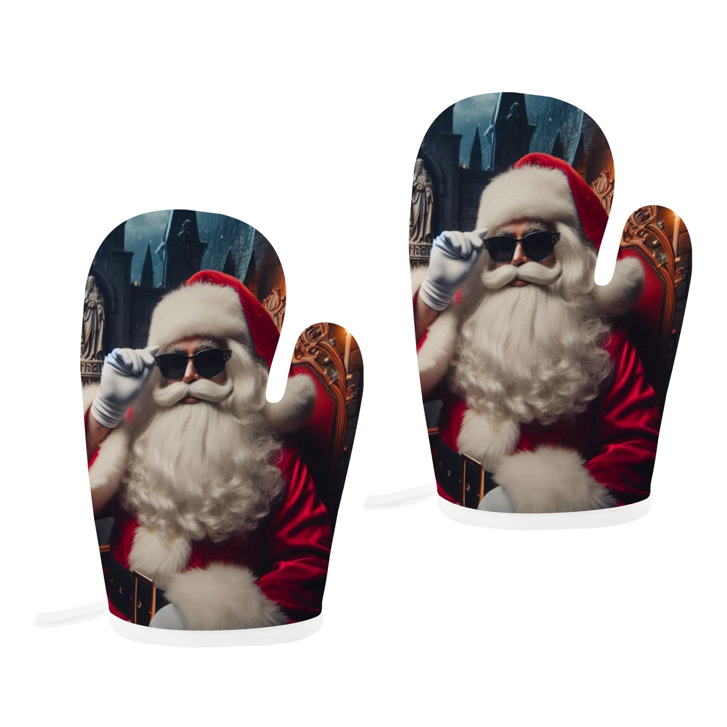 Heat Resistant Oven Mitt(Two Pieces)(Two sides)