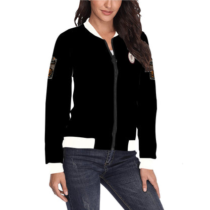 Women's All Over Print Bomber Jacket(Model H36)