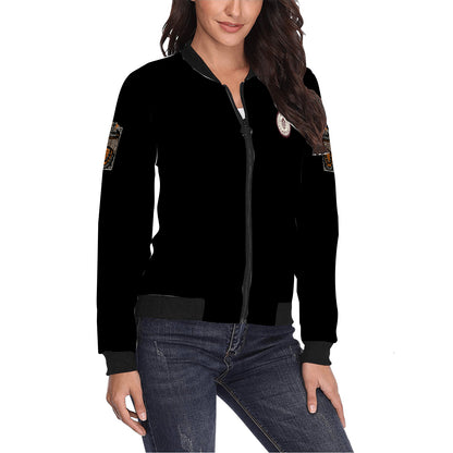 Women's All Over Print Bomber Jacket(Model H36)
