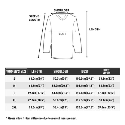 Mens All Over Print Hockey Jersey Long Sleeve Shirt