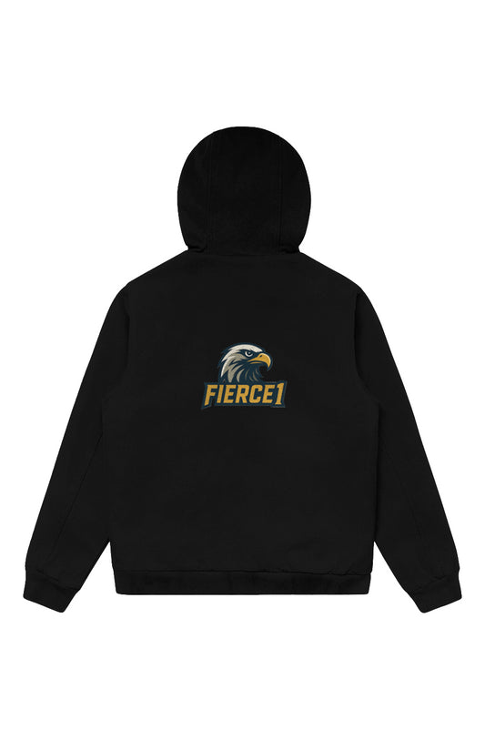 Fierce1 Canvas Bomber Hood Jacket